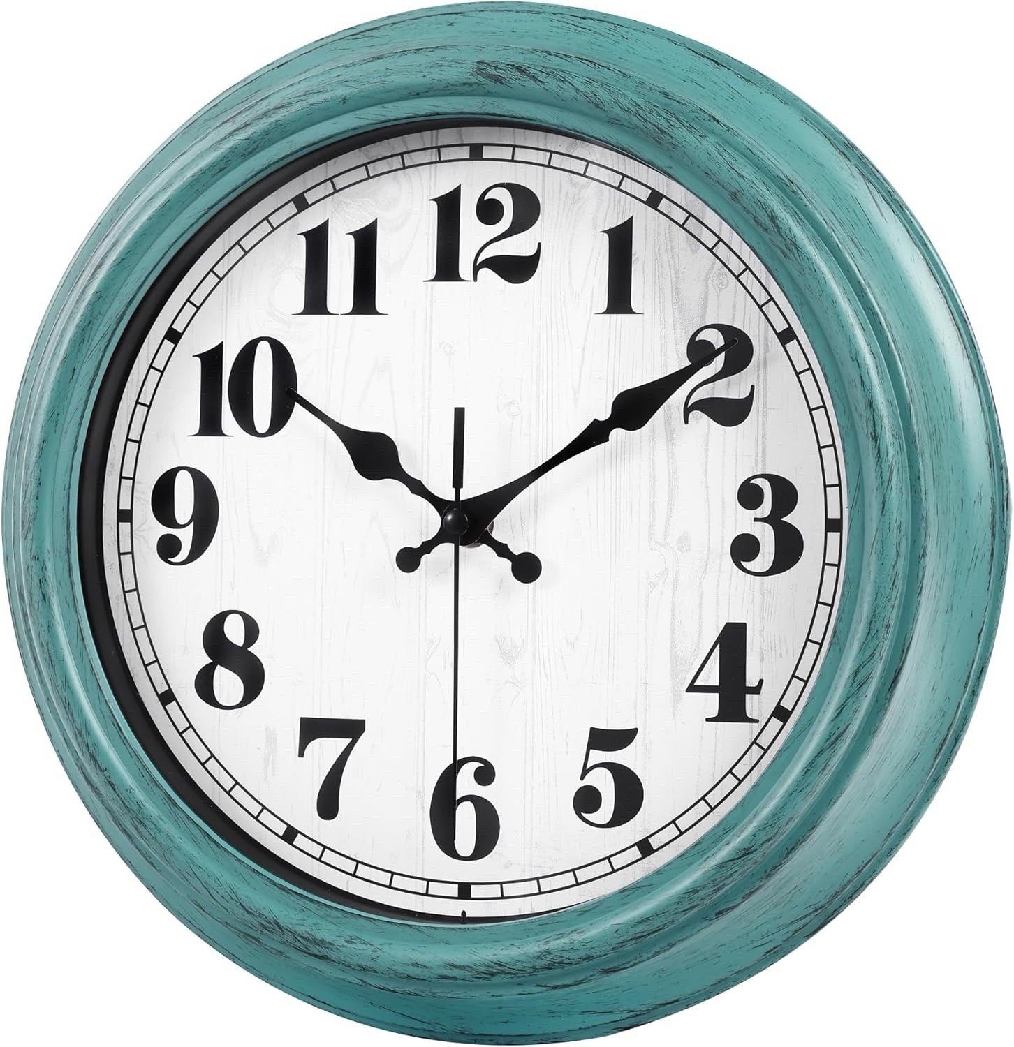 zyzamay 12 Inch Retro Wall Clock,Classic Day of The Week Wall Clock,Easy to Read