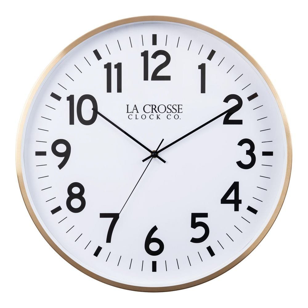 19 in. Callahan Metal Silent Sweep Analog Quartz Wall Clock