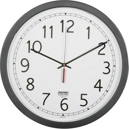 6238824 6645016238824 16.5 in. Quartz Wall Clock - White Face & Black
