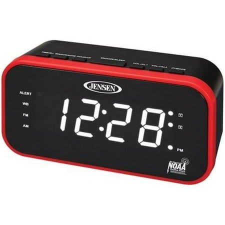 AM & FM Weather Band Clock Radio with Weather Alert