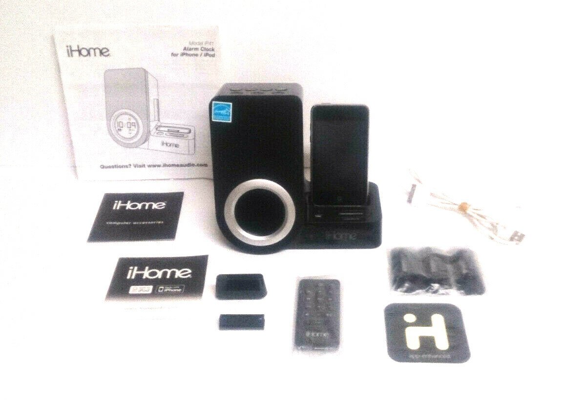 Apple Dock Stereo- IP41 Rotating Alarm Clock & iPod 8GB model A1288 bundle set.