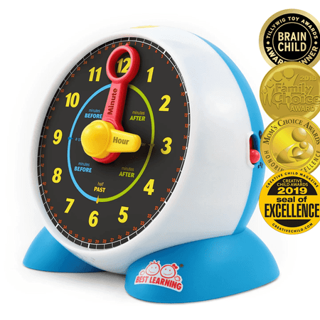 BEST LEARNING Learning Clock - Educational Talking Toy for Kids Learn toTell Time Boys Girls Ages 3 to 6