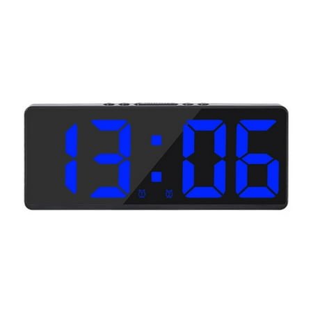 CCOCC Alarm Clock,Innovative Digital Clock with Dual Display and Sound Control,Auto-Dimming Brightness Wall Clock with Snooze Function for Bedroom and Office