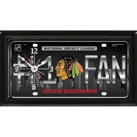 Chic Blackhawks Clock