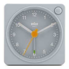 Classic Travel Analog Alarm Clock, Snooze and Light, Compact, Quiet Movement