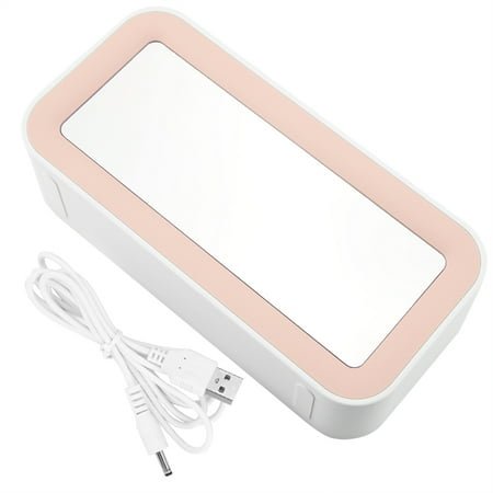 Dual USB Charger, Dimmable Light, Music Snooze, Pink Smart LED Alarm Clock