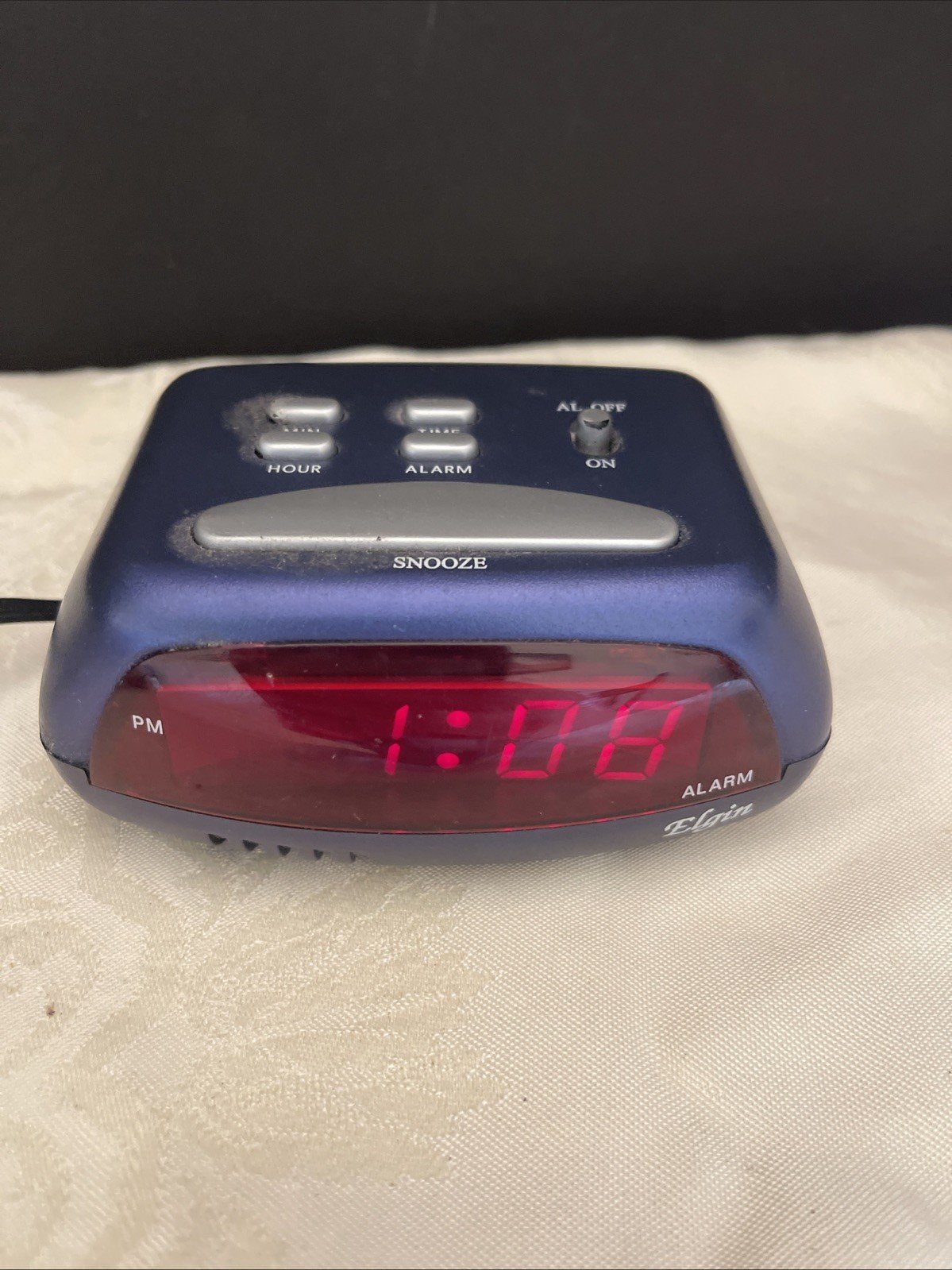 Elgin Digital Display Alarm Clock, Model 3040 - Tested Works