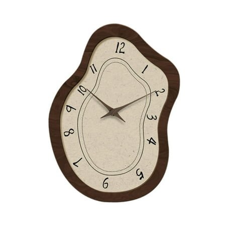 Fancyes Clock Decorative Clock Simple, French 16 Wall Ornament Silent Clock for Office Dining Room Bedroom, Home Decor B