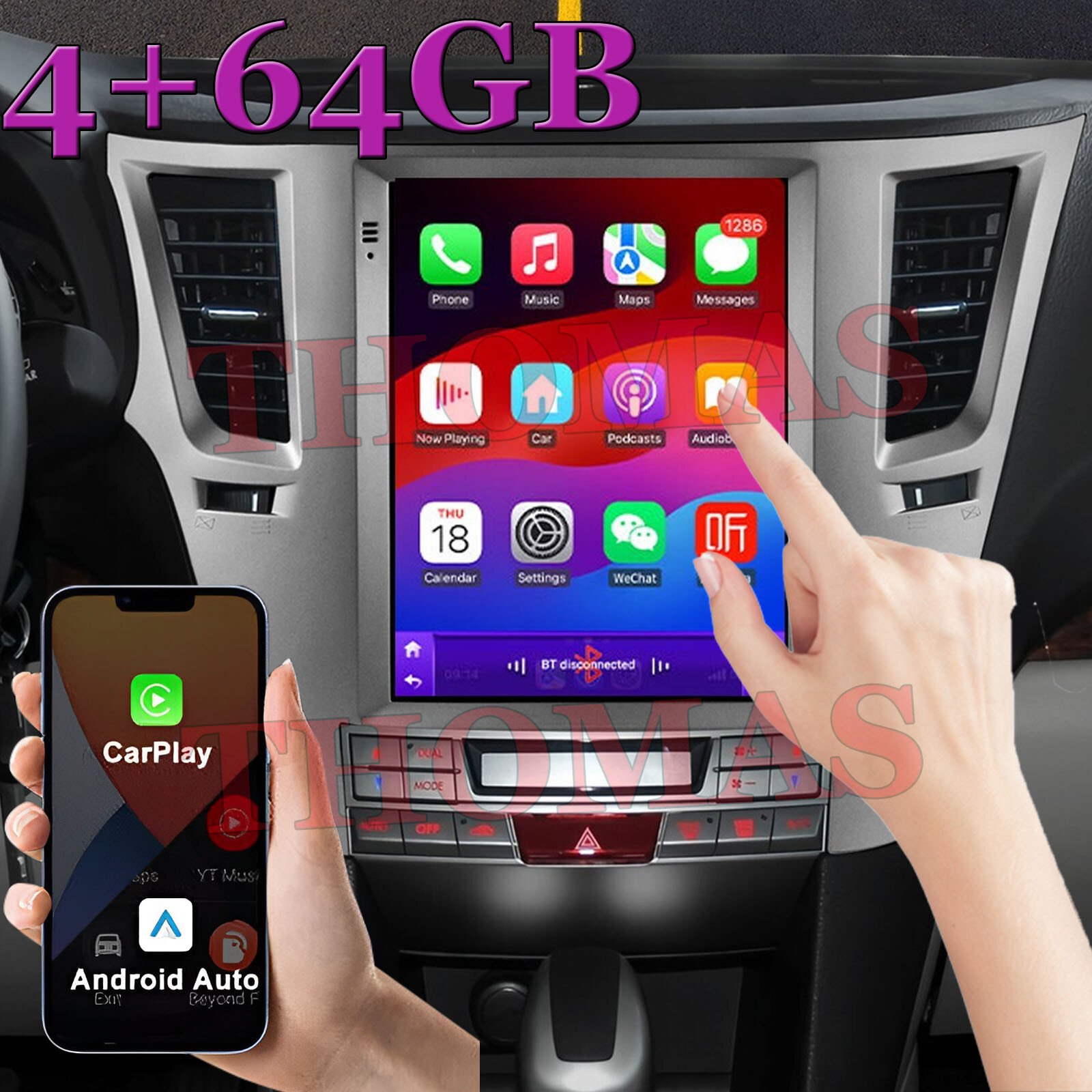 For Subaru Outback Legacy 09-14 9.7'' Android 14 Car Stereo Radio Head Unit 32GB