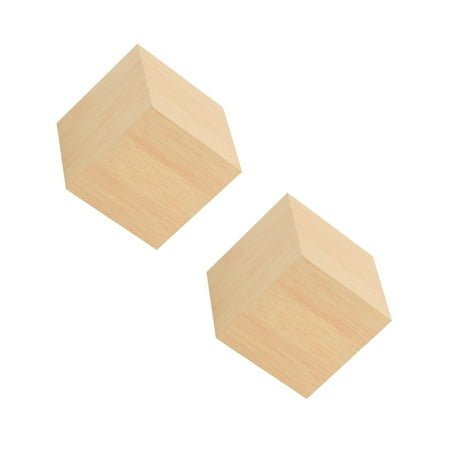 FRCOLOR 2pcs Creative USB Charging Square Multifunction LED Wood Clock Electronic Mini Alarm Clock without Battery (Light Yellow White Light)