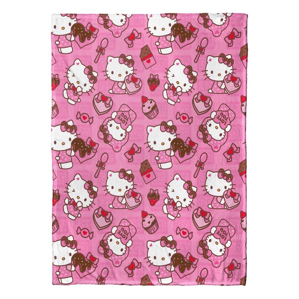 Hello Kitty Love You Much Silk Touch Throw