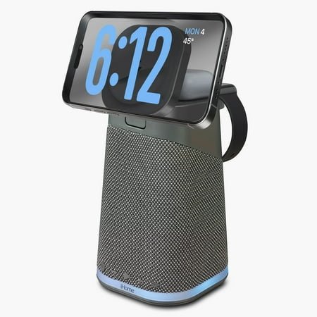 iHome IBT70 Triple Wireless Charging Stand with Bluetooth Speaker