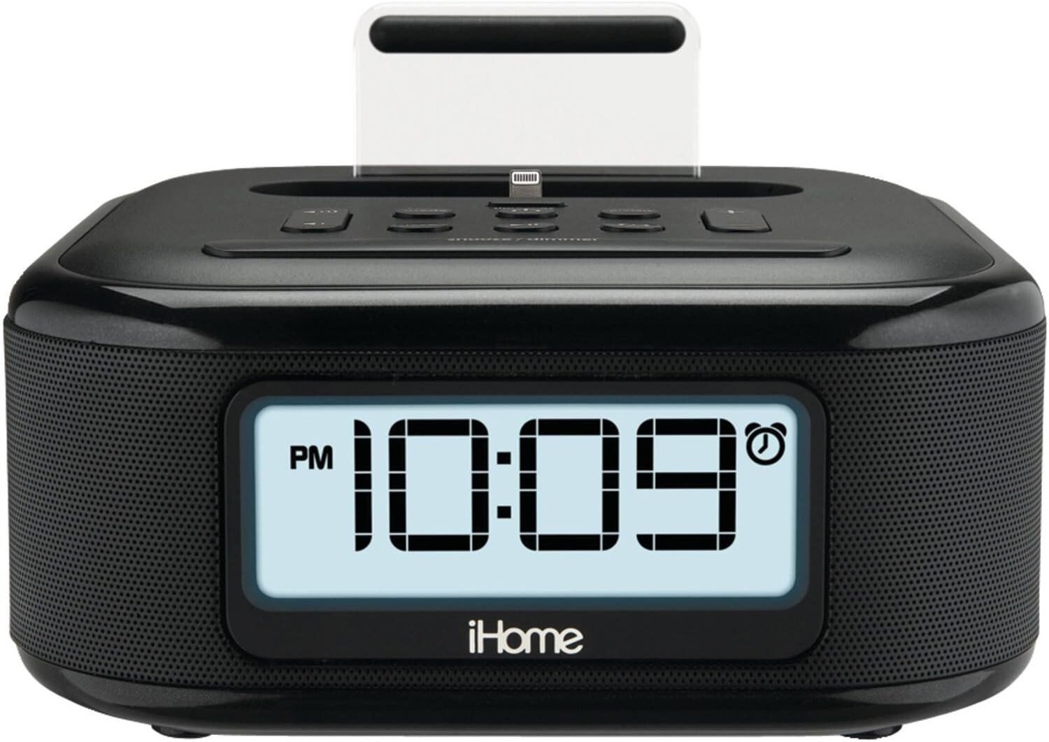 iHome iPL23 Alarm Clock FM Radio Lightning iPhone Charging Dock Station