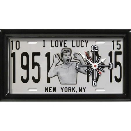 I Love Lucy Clock - Black & White