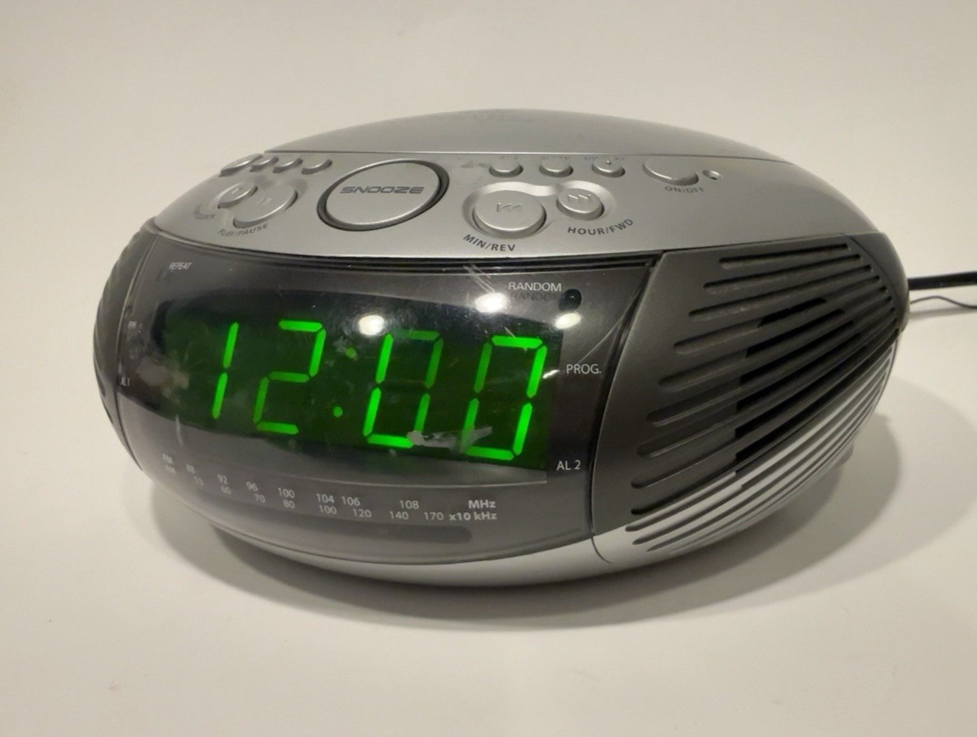 Jensen JCR-332 Dual Alarm CD Clock Radio – Tested – All Functions Work