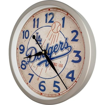 JUSTIME 12 inch Quality Metal Brushed, Silent Non Ticking Wall Clock, Home Decor (WM12-DGS-BN Brushed Nickel)