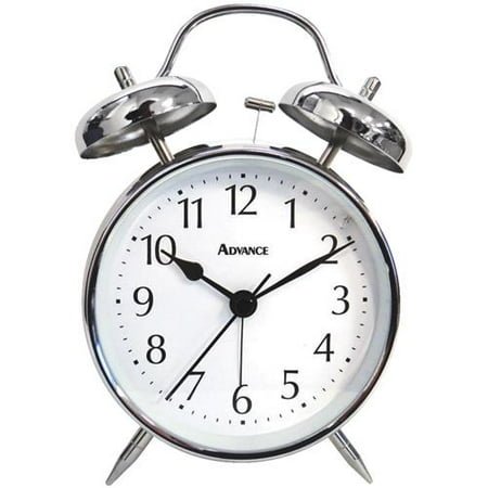 La Crosse Clock Co. Black Twin Bell Alarm BK, Each