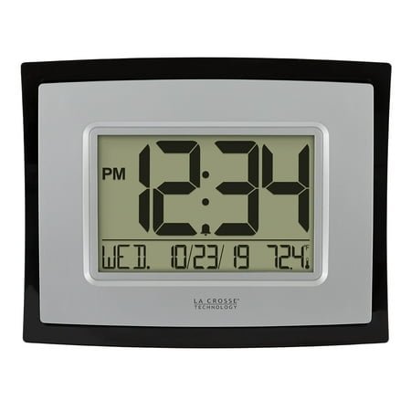 La Crosse Technology 8.62 x 6.8 Digital Contemporary Indoor Wall Clock, WT-8002U