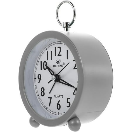 LANFENG Round Clock Alarm Clock Christmas Loud Alarm Clock Wind up Alarm Clock Wake up Alarm Clock Table Alarm Clock Table Decor Decorative Alarm Clock Small