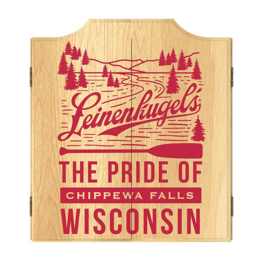 Leinenkugel Pride Dart Board Cabinet Set