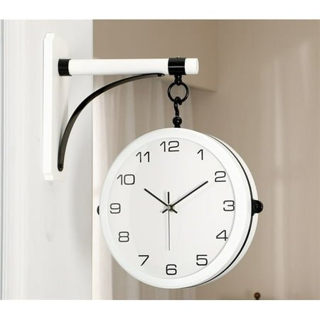 Living Room Wall Watches Home Decor Silent Quartz Creativity Kitchen Clocks Gift Large Luxury Wall Clock Modern Design Two-sided