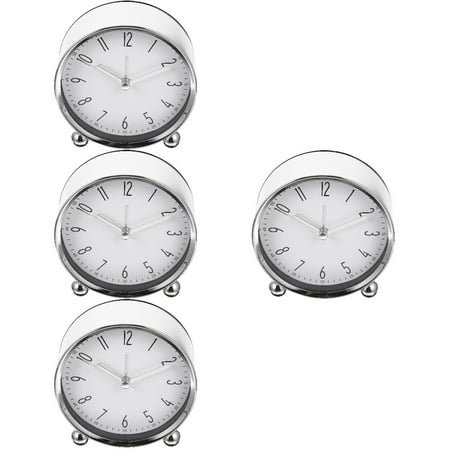 Masteelf 4pcs Alarm Clock Big Number Display Alarm Clock for Home Bedroom Kids Room Kitchen 4inch
