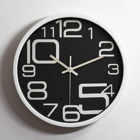 Metal stainless steel silent wall clock creative fashion living room aluminum wall clock-style 8