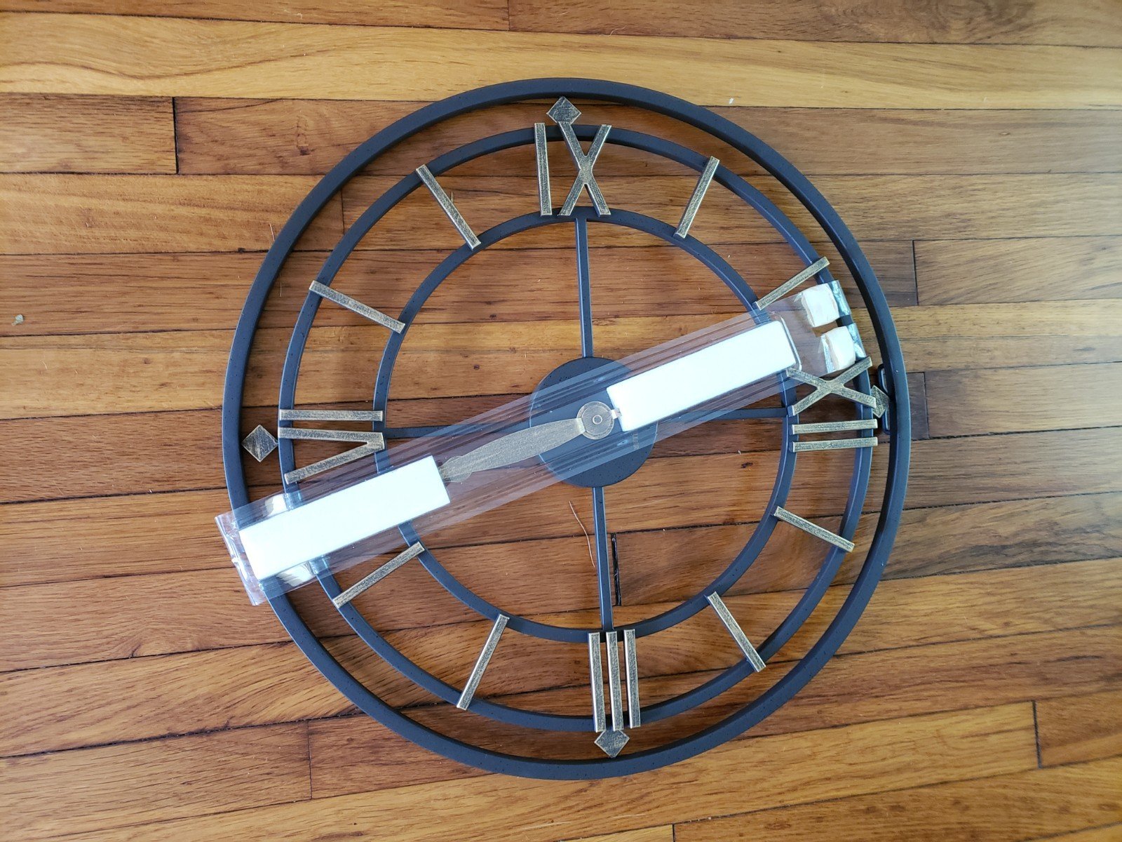 OPEN BOX - Howard Miller 625299 York Station 21.25" Analog Wall Clock