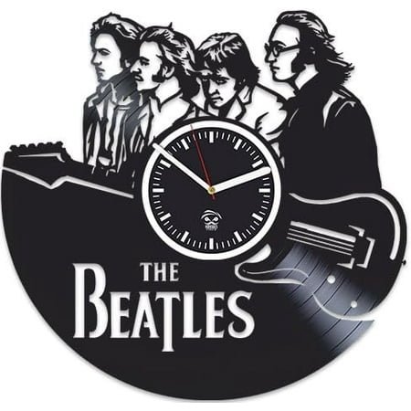 Rock Music Band, The Beatle, Paul, John Lenn, Vinyl Wall Clock, Handmade Best Gift for Musician, Vinyl Record Clock, Silent 12 Inch, Wall Clock Modern, Gift for Him