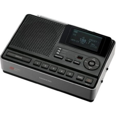 Sangean cl-100 table-top weather hazard alert with am/fm-rbds alarm clock radio