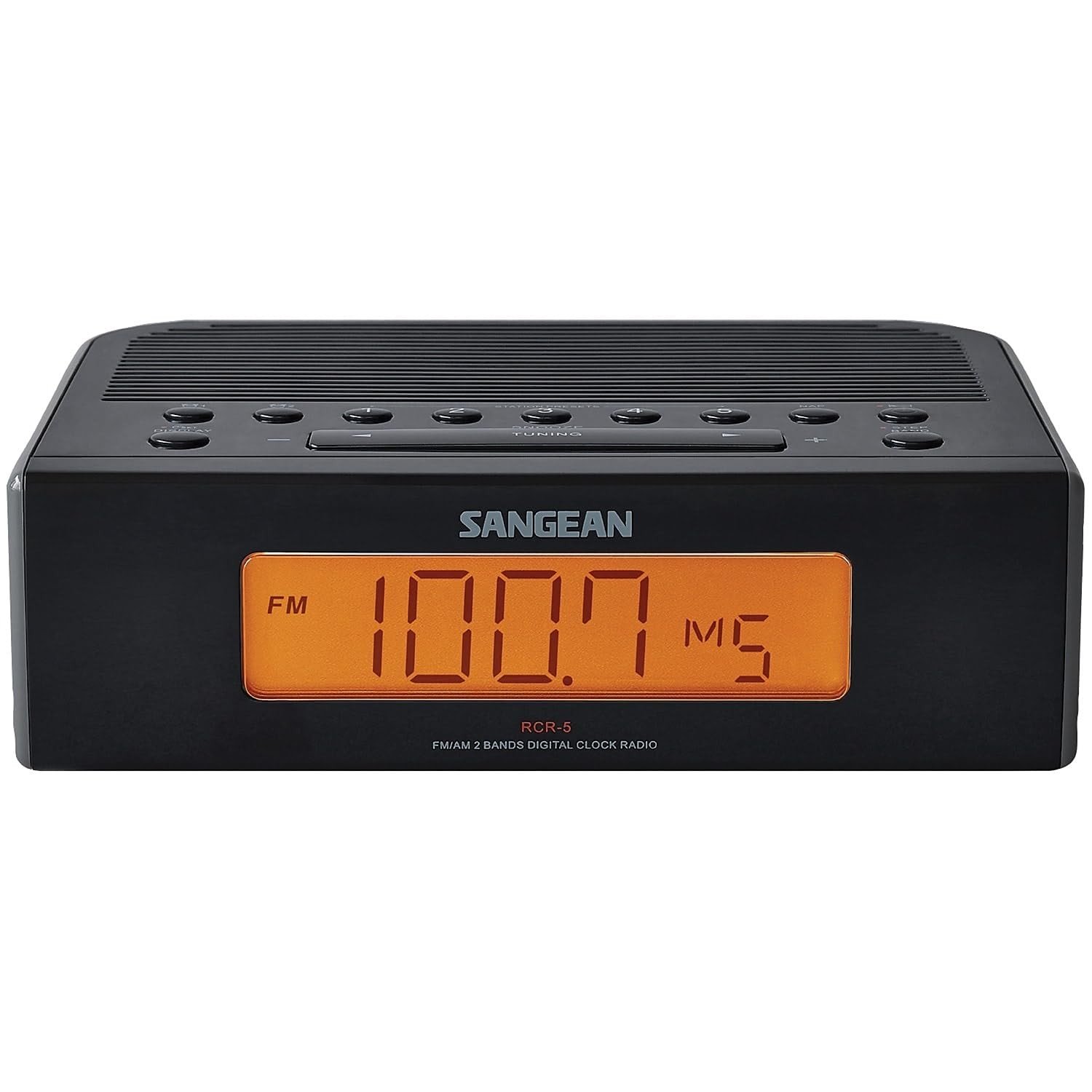 Sangean RCR-5BK AM/FM Digital Tuning Clock Radio,Alarm Clocks & Clock Radios