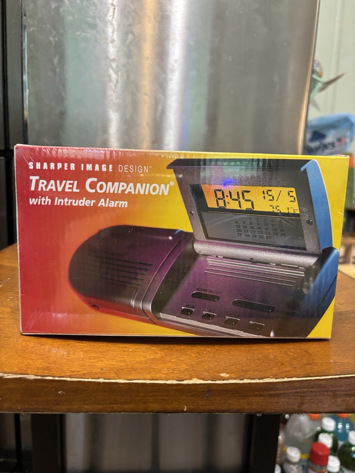 Sharper Image Design Travel Companion Alarm Clock With Intruder Alarm NIB Sealed