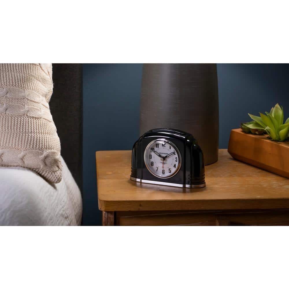 Timelink Black Deco Alarm Clock
