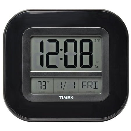 Timex Atomic Clock 9 Digital Display Indoor Temperature Clock