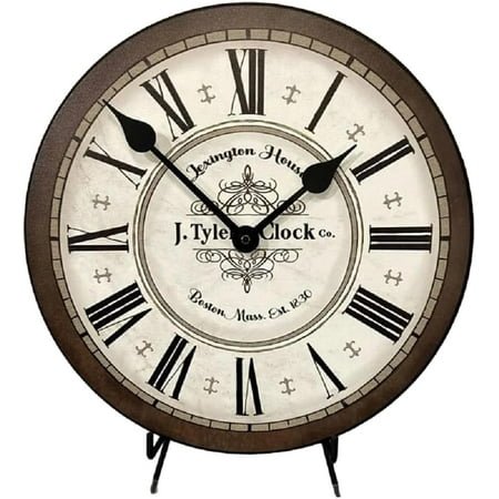 Vermont Brown Wall Clock | Ultra Quiet Quartz Mechanism | Hand Made in USA Beautiful Crisp Lasting Color | Comes in 8 Sizes | 15-Inch