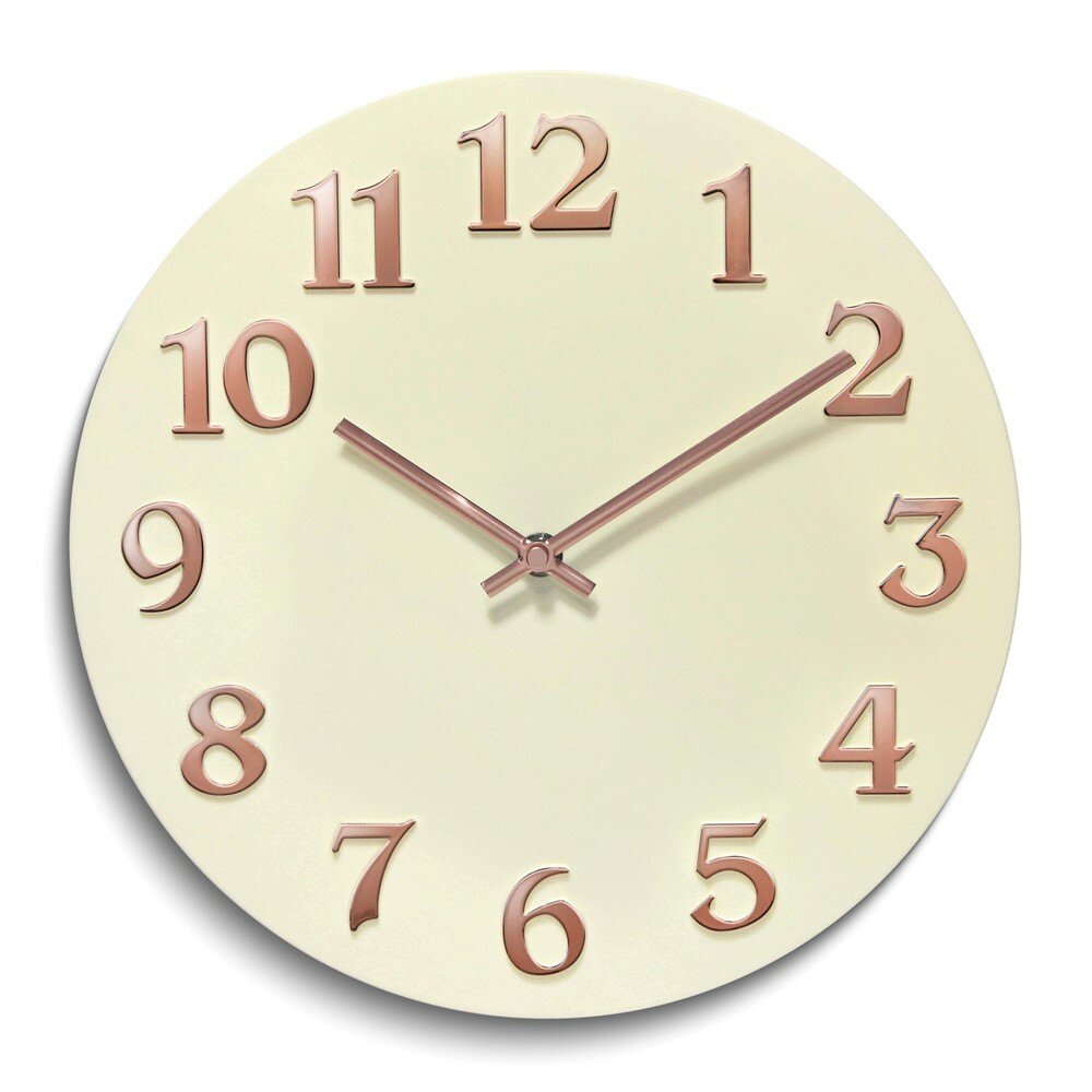 Vogue-Ivory Resin Wall Clock