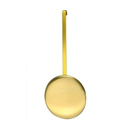 Wall Clock High Gloss Gold Metal Pendulum Swing Movement Quartz Accessories, Length 150mm, Elegant Pendulum Wall Clock for Home or Office Décor