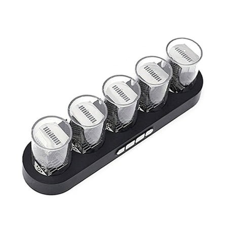 WINDLAND Digital Tube Clock with Colorful LED Glows for Gaming Desktop Decoration