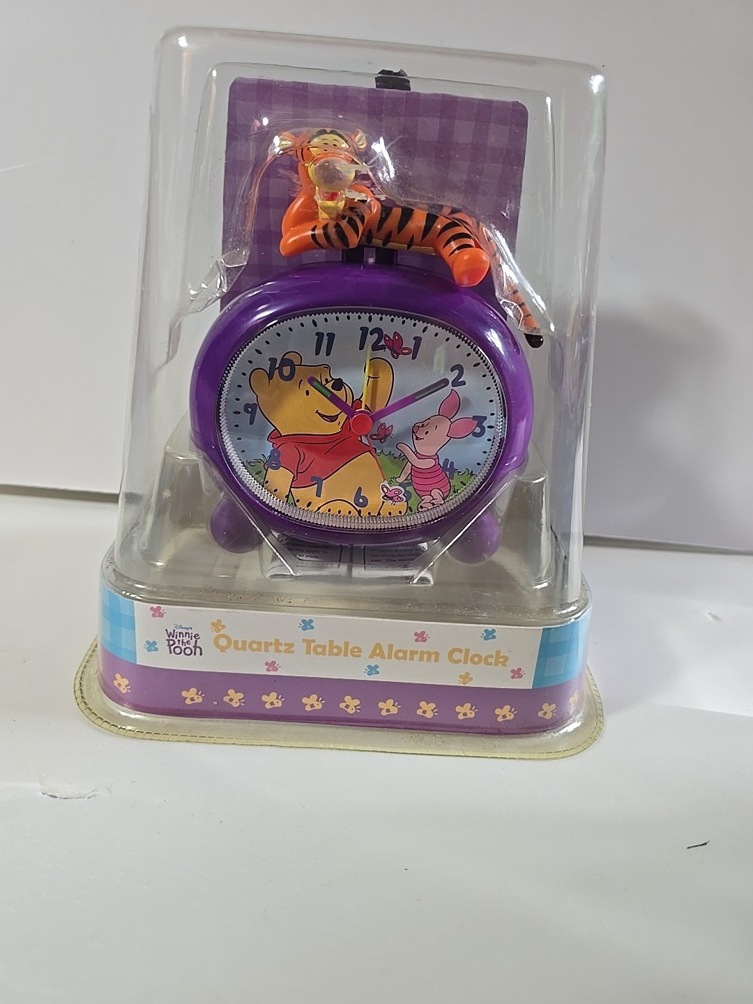 Winnie The Pooh Children's Quartz Table Alarm Clock with Tigger & Piglet (NIP)