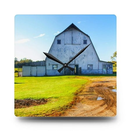 Yale Fremont Road Grey| Barn Boutique Acrylic Analog Wall Clock