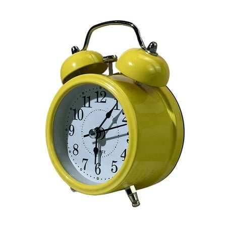 Yammee Retro Loud Alarm Clock Double Bell Battery Powred Bedside Desk Ornament