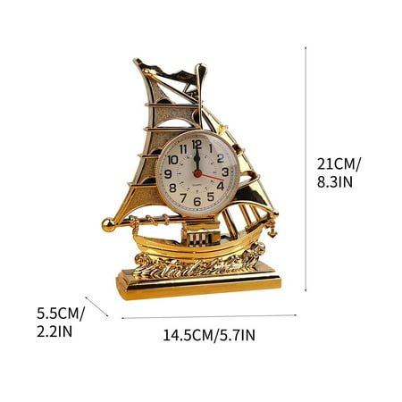Yoloke Battery Alarm Clock, Vintage Retro Alarm Clock with Night Light，Hangable, Super Silent, Non Ticking Analog Small Table Clock for Bedroom, Bedside, Desk, Shelf