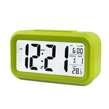 Zendure Electronic Digital LED Screen Wind-Up Alarm Clocks, Indoor Temperature
