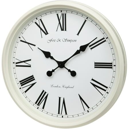 19 Vinceni 'Grand Central' Large Wall Clock in Cream