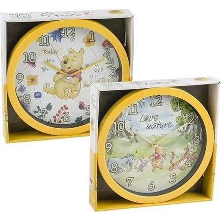1 Pc Winnie The Pooh Clock Office Home Wall Decor 10 Inches