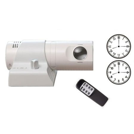 2024 New Newest 180° Projection Alarm Clock,Projector Alarm Clock with Remote Control,Led Projection Analog Clock,Roman Numerals and Arabic Numerals Dial Switchable, for Home, Bedroom, Office,Black