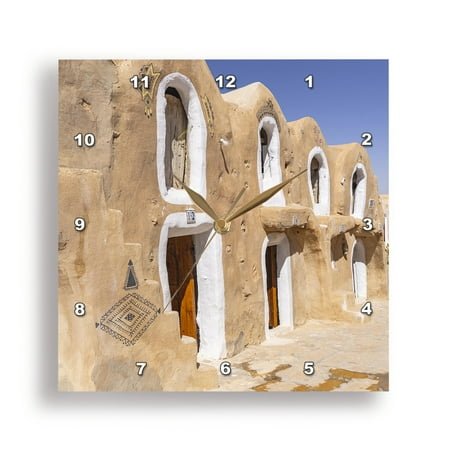 3dRose, Ancient Berber town of Ksar Ouled Soltane. Tataouine, Tunisia. , 15x15 Wall Clock