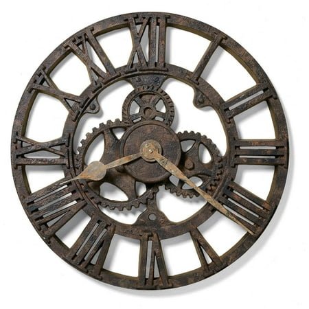 625-275 HOWARD MILLER 21.5 GALLERY WALL CLOCK IN RUSTED ANTIQUE FINISH