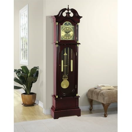 72 Floor Standing Grandfather Clock in Cherry Finish