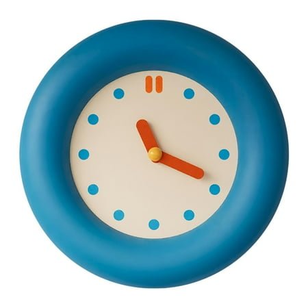 Almencla Round Wall Clock Analog Clock Housewarming Easy to Read Silent Hanging Clock Without Pendulum